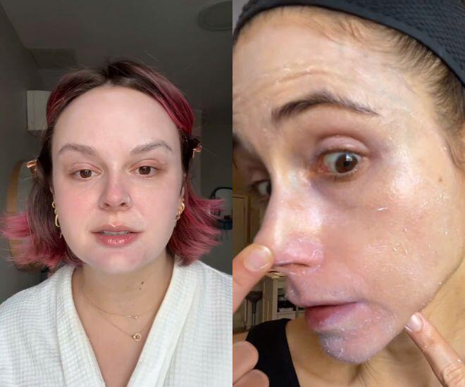 Tình trạng kem chống nắng vón cục, tróc khỏi da hoặc trở nên sần sùi là một vấn đề thường gặp với chị em 
