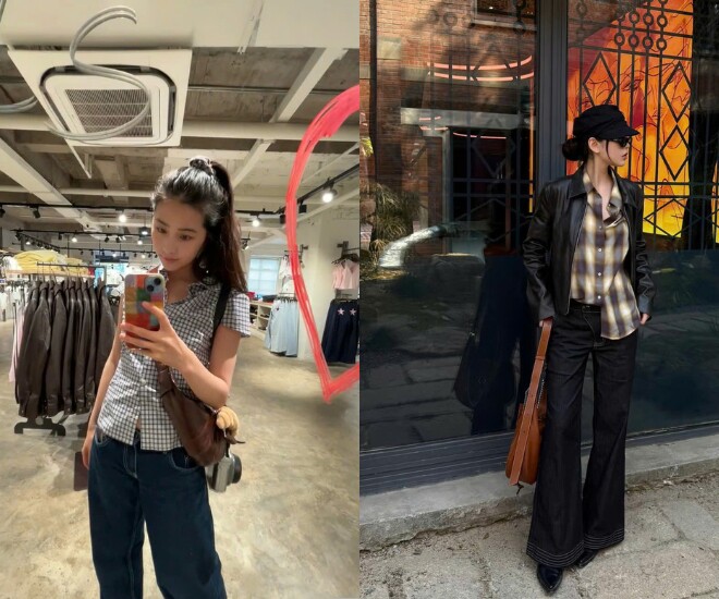Kiểu áo sơ mi kẻ ô tưởng chừng nhàm chán lại đang khuấy đảo tủ đồ của hội sành mặc châu Á hè này 