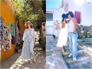 MC đình đám showbiz vác nhiều vali quần áo khi đi du lịch với chồng cũ, 60 tuổi vẫn trẻ như gái 25