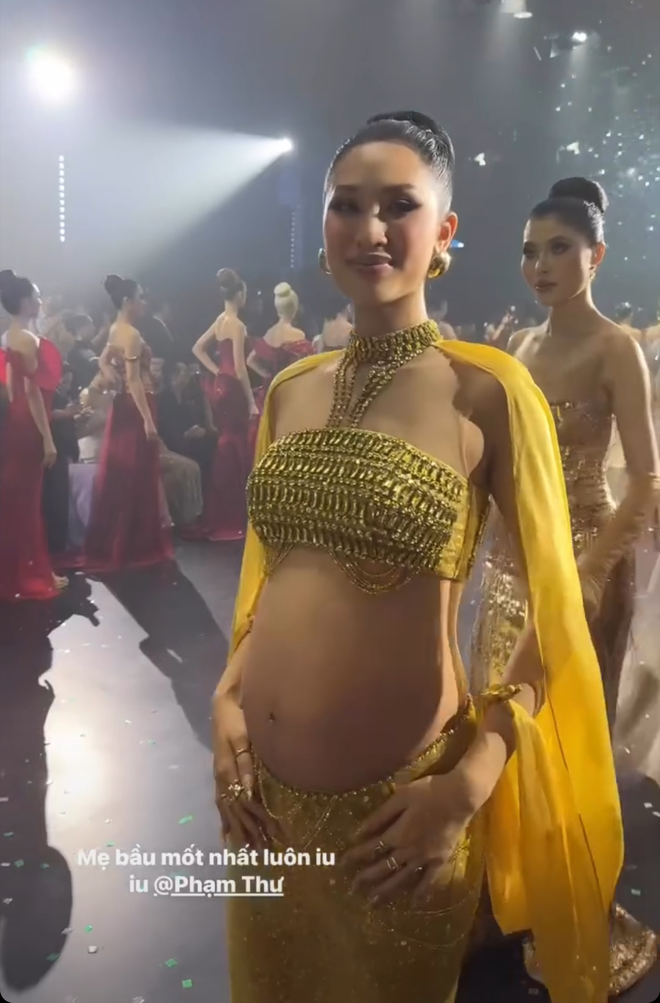 Các đồng nghiệp cũng vui vẻ gọi cô nàng là mẹ bầu mốt nhất 