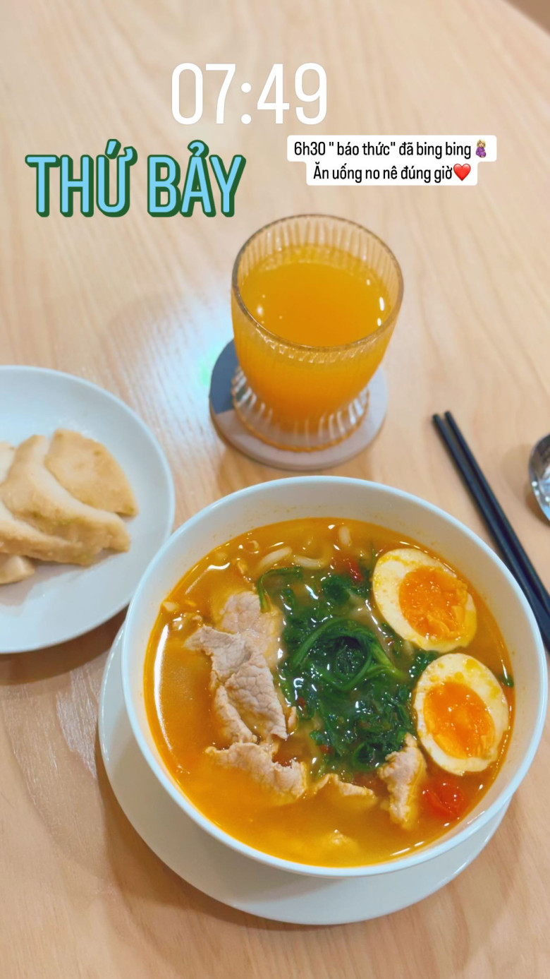 Soi bữa ăn trước và sau sinh của Mai Ngọc, đầy đủ món ngon nhưng luôn theo công thức amp;#34;1 nước - 1 mốc giờamp;#34; giữ dáng đẹp - 3