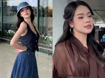 Hoa hậu Thanh Thuỷ mặc đầm xuyên thấu ra sân bay, đẹp hút hồn nhưng vẫn nhận ý kiến trái chiều