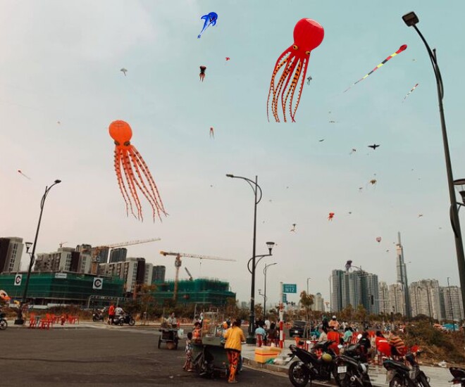 Bầu trời tuổi thơ giữa lòng sài gòn những cánh đồng thả diều đẹp nao lòng và điều cần lưu ý khi đi chơi - 5