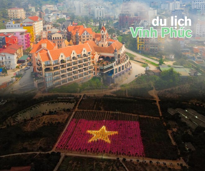Đi du lịch Vĩnh Phúc nhất định phải check-in lá cờ Tổ quốc rực sáng giữa vườn thanh long - 1