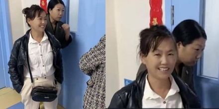 Mẹ chồng xuất hiện với vẻ ngoài vô cùng vui vẻ.
