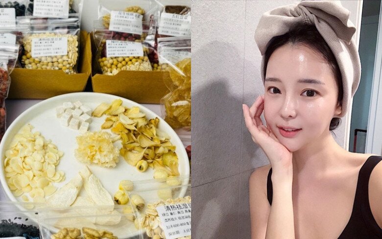 Nước uống trắng da của loạt mỹ nhân Hàn là sự kế hợp của 5 nguyên liệu màu trắng.