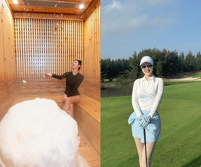 Bà mẹ 4 con chăm tập luyện thể thao và dùng nhiều phương pháp làm đẹp khác nhau như xông hơi, massage,...