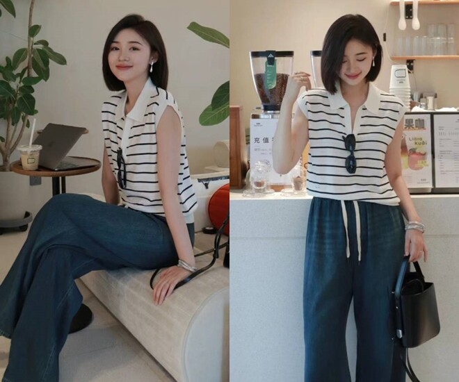So với quần bó, quần ống rộng thời trang hơn gấp trăm lần, giúp bạn trông thanh lịch và kín đáo, không phải lo bị lỗi mốt. 