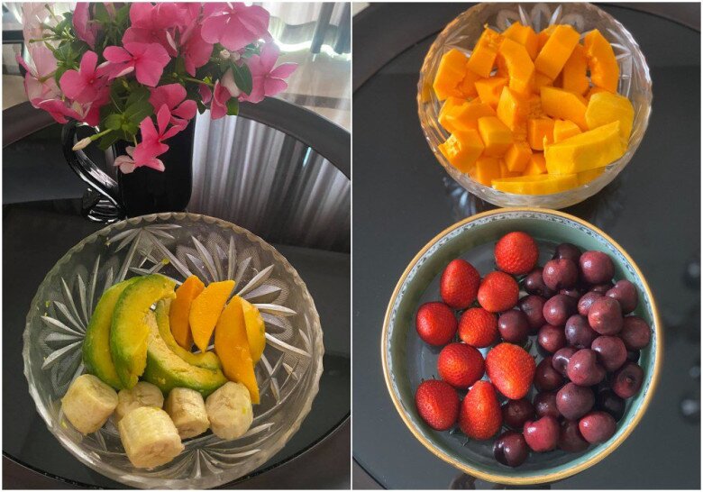 A colorful fruit bowl