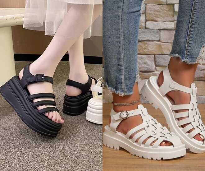 Những đôi sandal đế dày La Mã này từng là item rất được phái đẹp ưa chuộng.