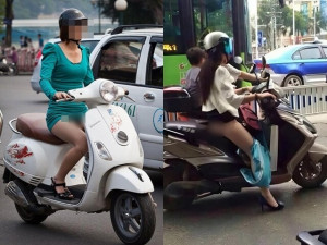 Những lần ê chề của hội chị em khi mặc váy ngắn đi xe máy, người đi đường cũng phải "đứng hình"