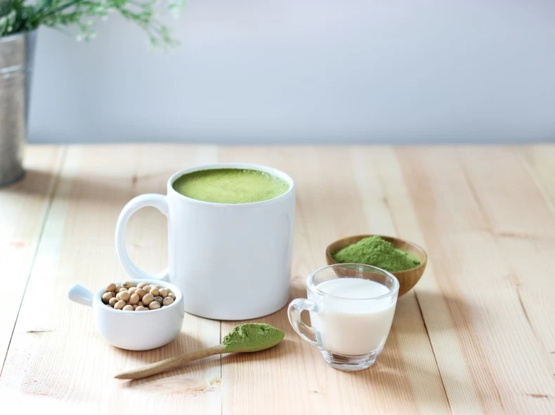 Matcha nước dừa sữa đậu nành - đồ uống ngon hơn trà sữa lại giúp chị em dáng đẹp, eo thon.