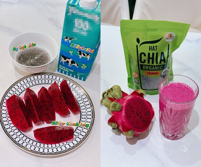 Lưu Đê Ly tiết lộ dùng sinh tố thanh long thay các bữa chính và không ăn cơm, thịt hay đồ ăn vặt, chỉ uống nước lọc.