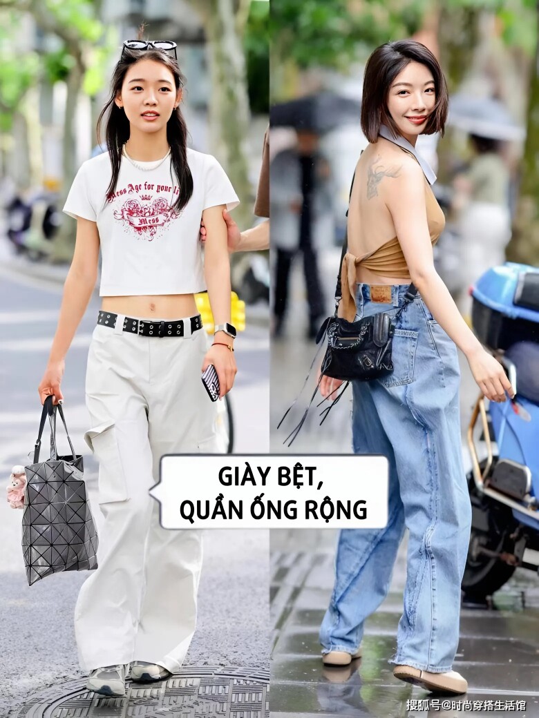 Mặc quần ống rộng mang giày cao gót hay giày đế bệt? Có một kiểu giày “chân ái” khiến dân công sở mê mẩn - 7