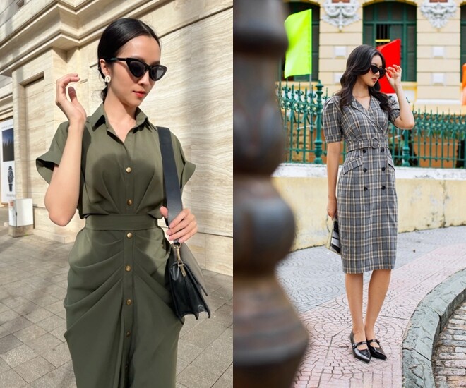 Những kiểu váy chiết eo cao sẽ làm nổi bật eo thon và giúp bạn có một tỷ lệ cơ thể đẹp hơn.