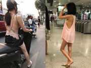 Thời trang - Chị em diện đồ ngủ hở cả mạn sườn, mỏng manh xuyên thấu khi ra phố gây ra loạt tình huống ái ngại