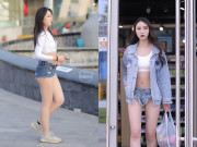 Thời trang - Hội chị em mặc quần short siêu ngắn chào Hè, lộ lấp ló vòng 3 làm người qua đường nhức mắt