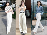 Thời trang - Phụ nữ 40+ mặc quần trắng kiểu này, ai nhìn cũng tưởng mới ngoài 20: Trẻ hóa diện mạo, vẫn sang trọng tuyệt đối