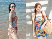 Thời trang - Không cần bikini, mỹ nhân Việt “chơi lớn” quấn khăn thành áo: Phương Linh biến hóa 7749 kiểu, sexy khó rời mắt