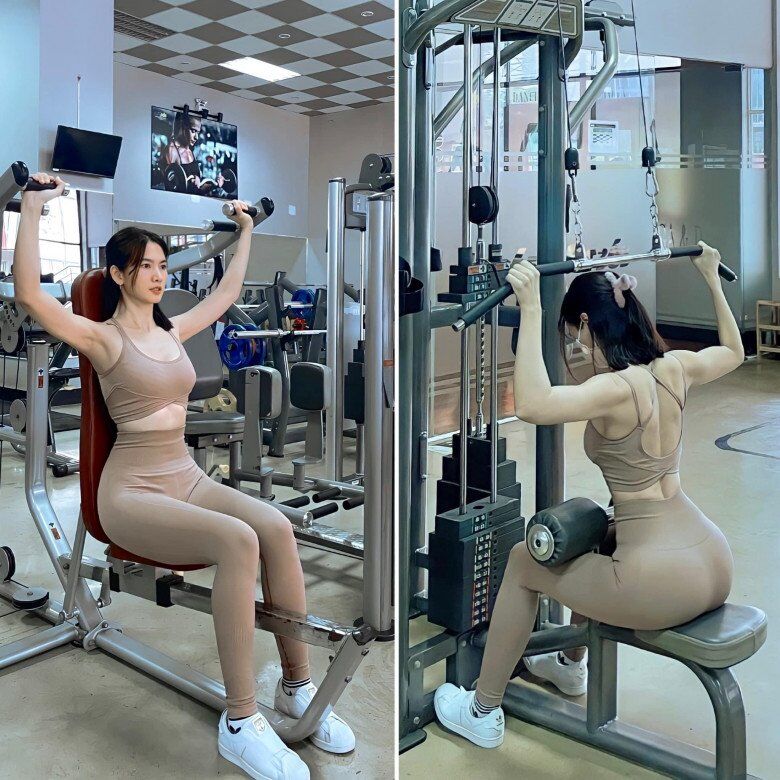 Vòng hông quả táo hiếm có ngay cả khi đã làm mẹ của nàng mẫu.
