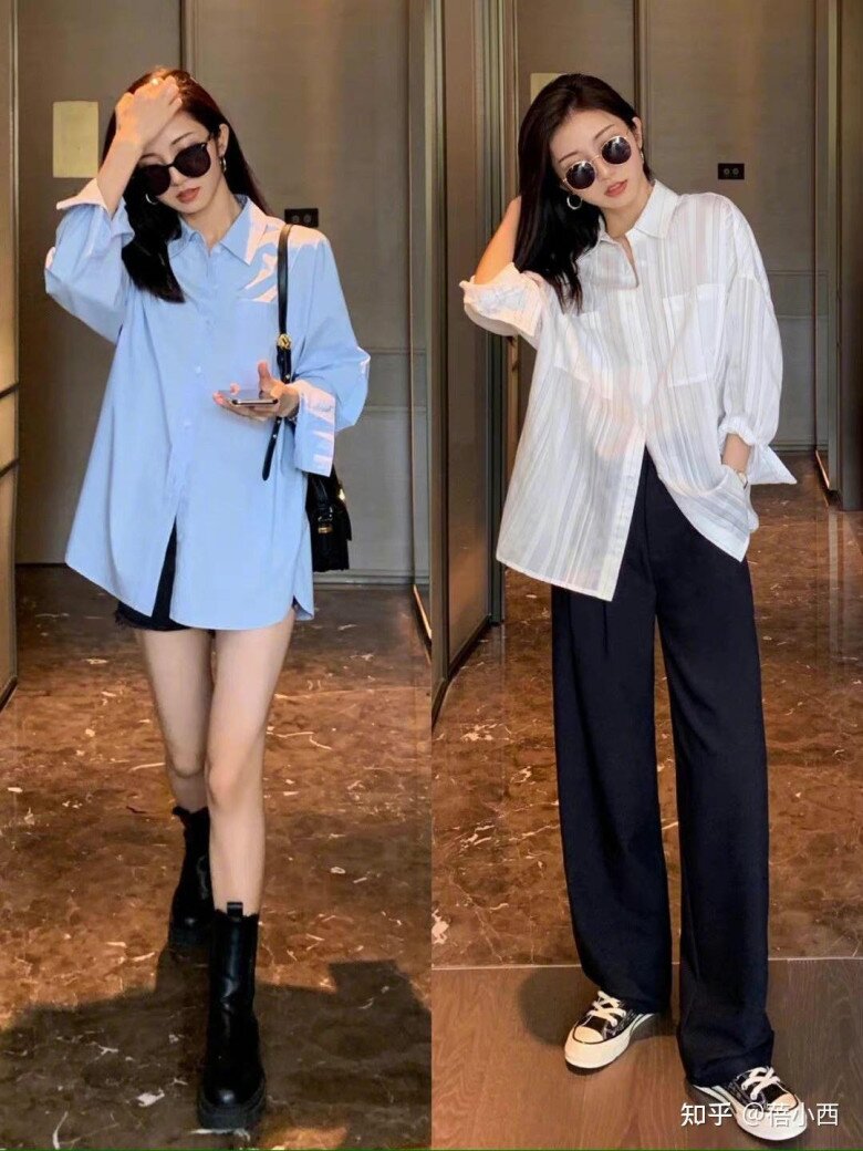 Chỉ với một chiếc áo sơ mi, các nàng có thể diện đi chơi khi phối cùng quần short hoặc tạo nên phong cách thanh lịch công sở khi mix cùng quần ống suông.