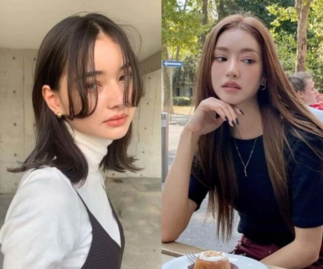 Son Ye Jin xinh đẹp với mái tóc rẽ ngôi giữa.