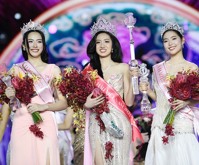 Top 3 Hoa hậu Việt Nam 2024.