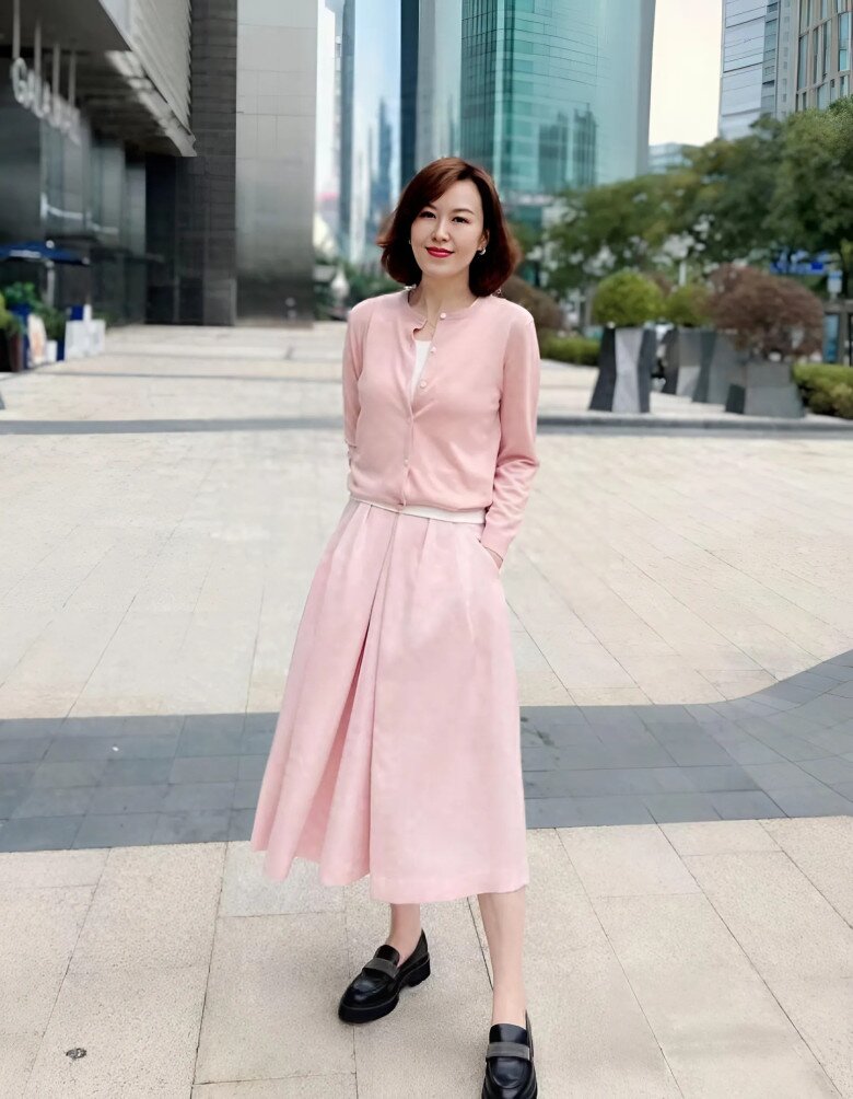 Những gam màu pastel nhẹ nhàng cũng giúp phụ nữ U50,40 trẻ trung hơn mà không bị giống cưa sừng làm nghé.