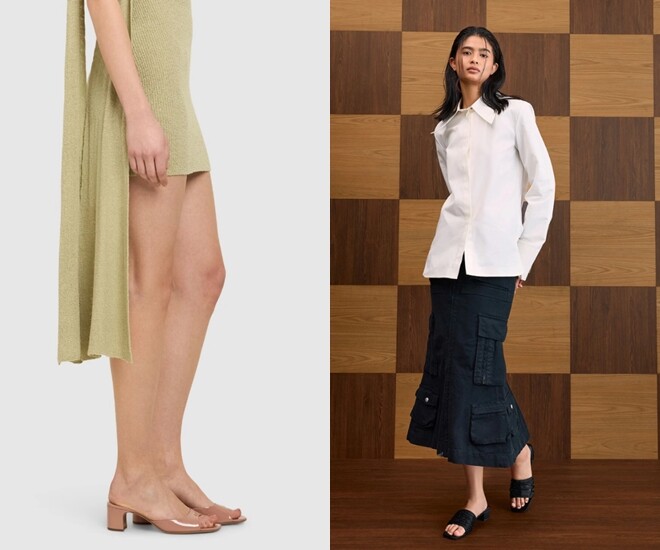 Giày mule tiện dụng, chị em có thể chọn những gam màu cơ bản như đen, màu nude để dễ phối với nhiều trang phục.