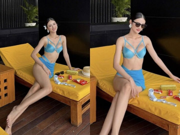 Tròn 1 tuần tham gia Miss World, Ý Nhi lần đầu tiên mặc bikini khoe body hút mắt nhưng fan hâm mộ lại thấy lo