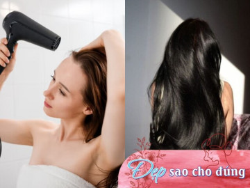 Đẹp - Sấy tóc hay để khô tự nhiên để tóc mượt, ít rụng? Với kiểu người này, không sấy tóc sẽ dễ hư tổn nặng nề
