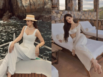 Đi biển không mặc bikini, dâu hào môn Phanh Lee lên đồ chứng minh khí chất chuẩn phu nhân hào môn