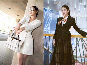 Nữ giảng viên đại học sành điệu nhất nhì showbiz, xách cả lâu đài xuống phố, sang chảnh từ giảng đường ra phố khó ai đọ lại