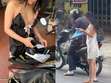 Hội chị em ăn mặc mát mẻ ngày hè, diện váy ngắn cũn ra nhận đồ ship khiến nam shipper không dám nhìn thẳng vì ngượng