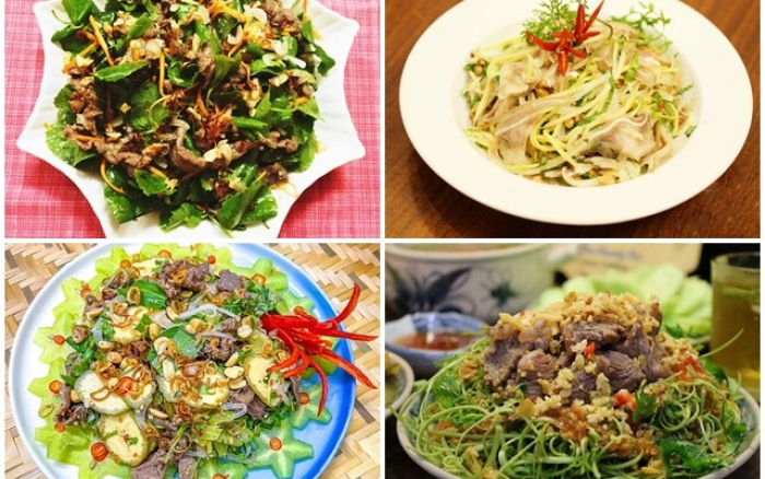 Món nộm và gỏi tươi mát là một ý tưởng tuyệt vời