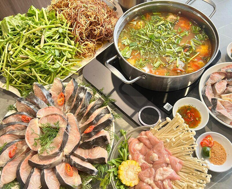 Một bữa đổi gió với lẩu cá.