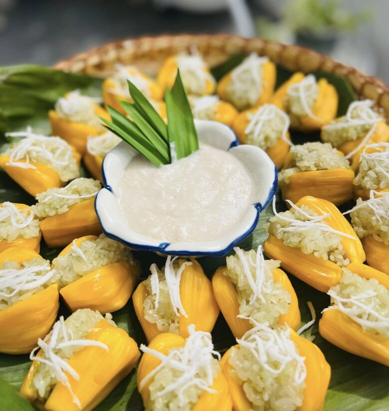 Bữa sáng làm xôi mít vừa ngon ngọt lại dẻo thơm, béo ngậy ai ăn cũng thích - 1