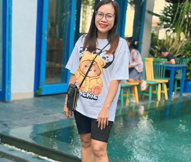 Chị Huỳnh Thị Nghĩa.