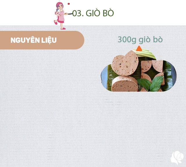 Chuẩn bị: 300g giò bò.