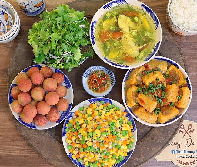 Bữa tối ngon miệng, dễ ăn.