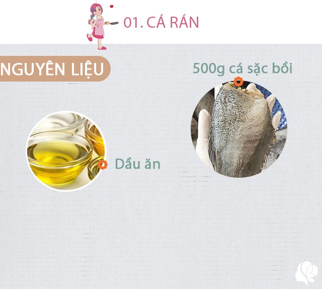 Chuẩn bị: 600g cá sặc bồi đã làm sạch, dầu ăn.