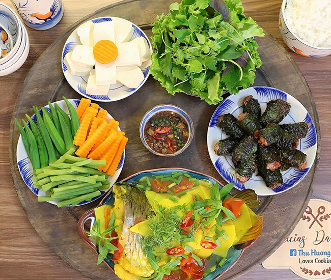 Thực đơn hôm nay đều gồm những món hấp dẫn.