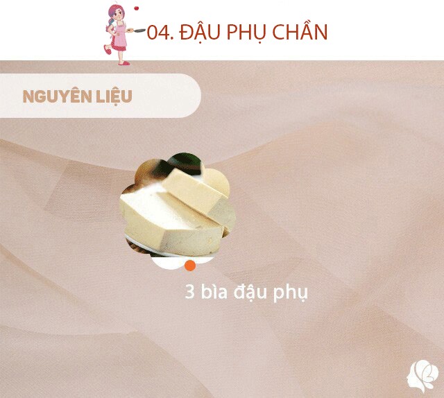 Chuẩn bị: 3 bìa đậu nhỏ. 