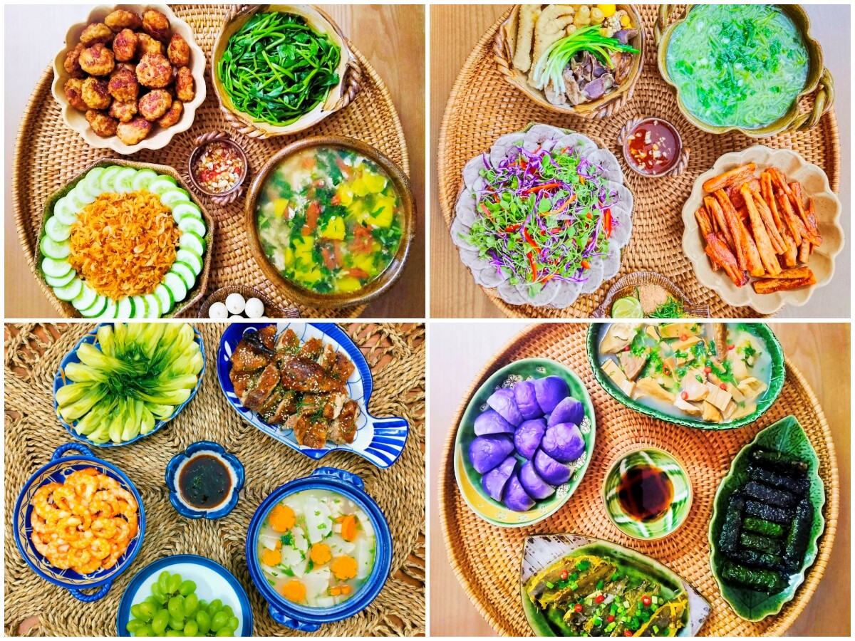 8x bận rộn chỉ khi nào rảnh mới vào được bếp khoe loạt mâm cơm đủ món ngon cả nhà hay nói ngắm thôi đã no rồi - 8