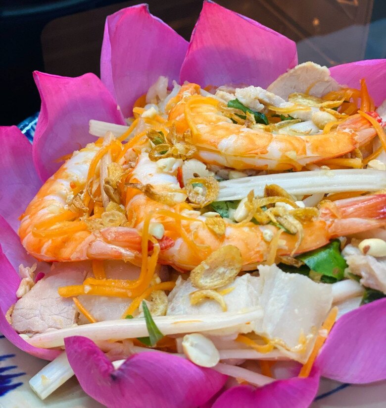 Nộm ngó sen tôm thịt giòn ngon, chua chua ngọt ngọt thanh mát cho ngày hè - 11