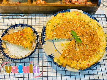 Vét tủ lạnh, nhà còn ít trứng với rau củ, làm ngay thành món này ăn với cơm vừa rẻ lại ngon bổ
