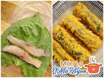 Cá cuộn lá lốt chiên đang làm mưa làm gió trên Tiktok hóa ra lại có cách làm đơn giản thế này!