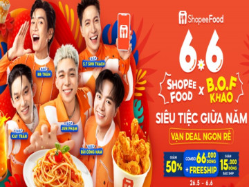Deal xịn nhất mùa hè đã tới: ShopeeFood 6.6 – Ăn ngon giá mềm chỉ 15.000 đồng, freeship ngập tràn