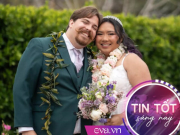 Mẹ ung thư tái nguyện thề cùng tình yêu thời đại học, con trai 5 tuổi dắt tay mẹ vào lễ đường