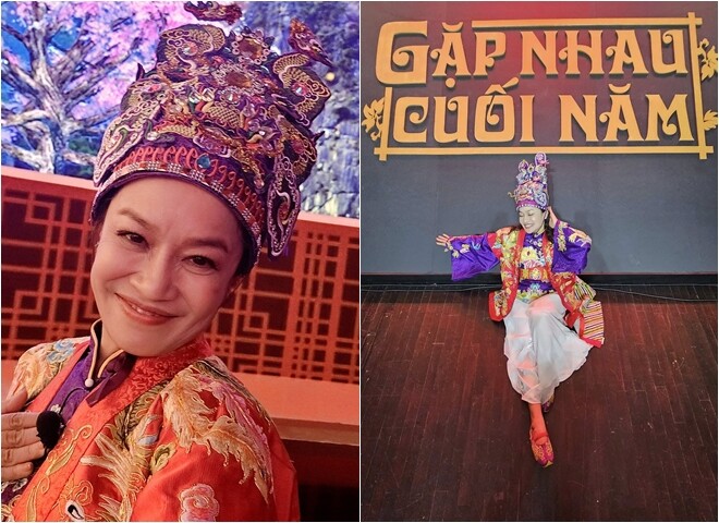 Tú Oanh khi đóng Táo Quân.